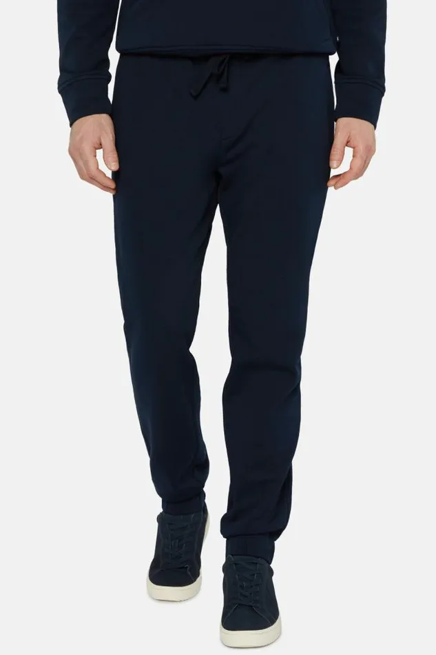 Sweatshirts And Joggers Men Boggi Milano Cotton Mixed Sweater Pants Navy Blue Sweatshirts And Joggers Men Boggi Milano Cotton Mixed Sweater Pants Navy Blue