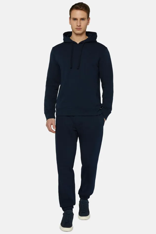 Sweatshirts And Joggers Men Boggi Milano Cotton Mixed Sweater Pants Navy Blue Sweatshirts And Joggers Men Boggi Milano Cotton Mixed Sweater Pants Navy Blue