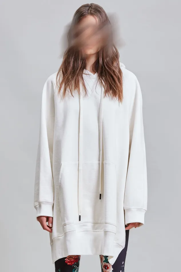 Sweatshirts R13 Women Oversized Hoodie Cape 8211 White