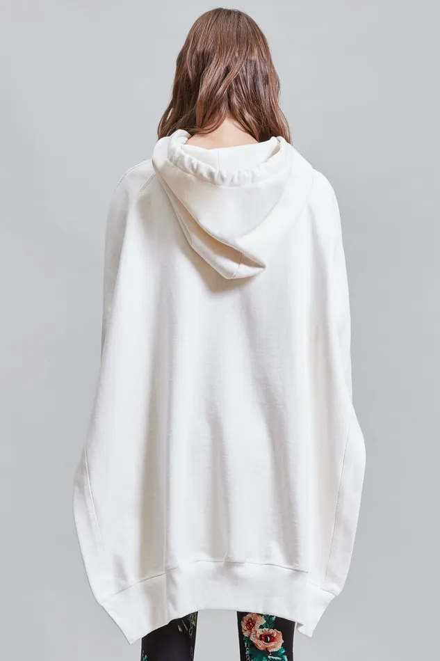 Sweatshirts R13 Women Oversized Hoodie Cape 8211 White