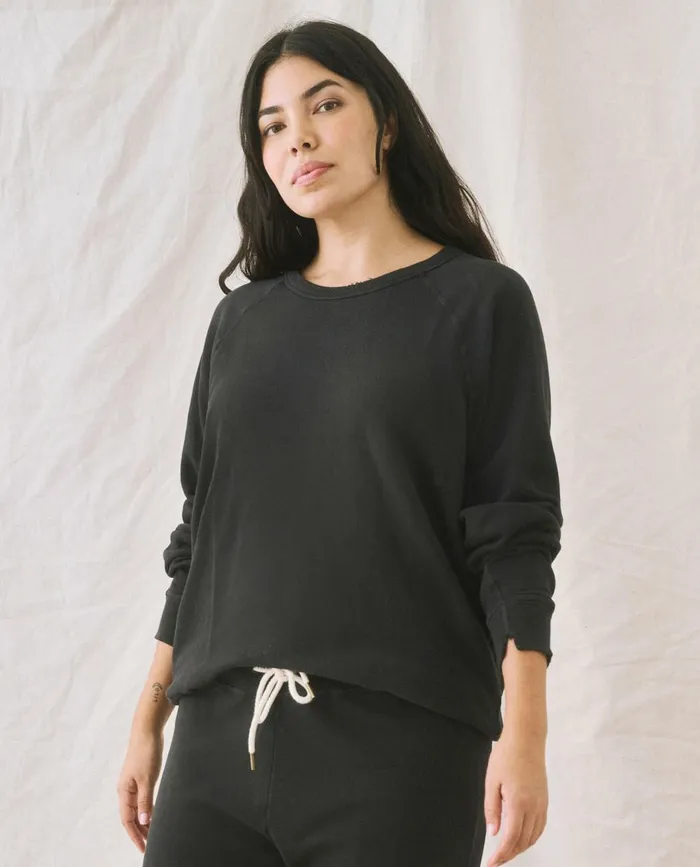 Sweatshirts Women The Great The College Sweatshirt Almost Black
