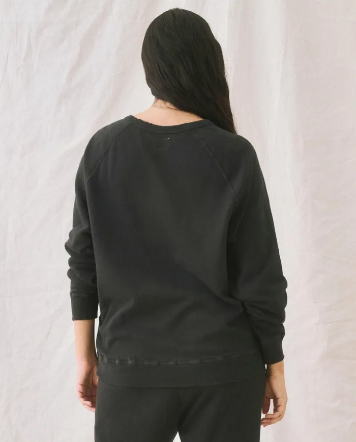 Sweatshirts Women The Great The College Sweatshirt Almost Black Sweatshirts Women The Great The College Sweatshirt Almost Black