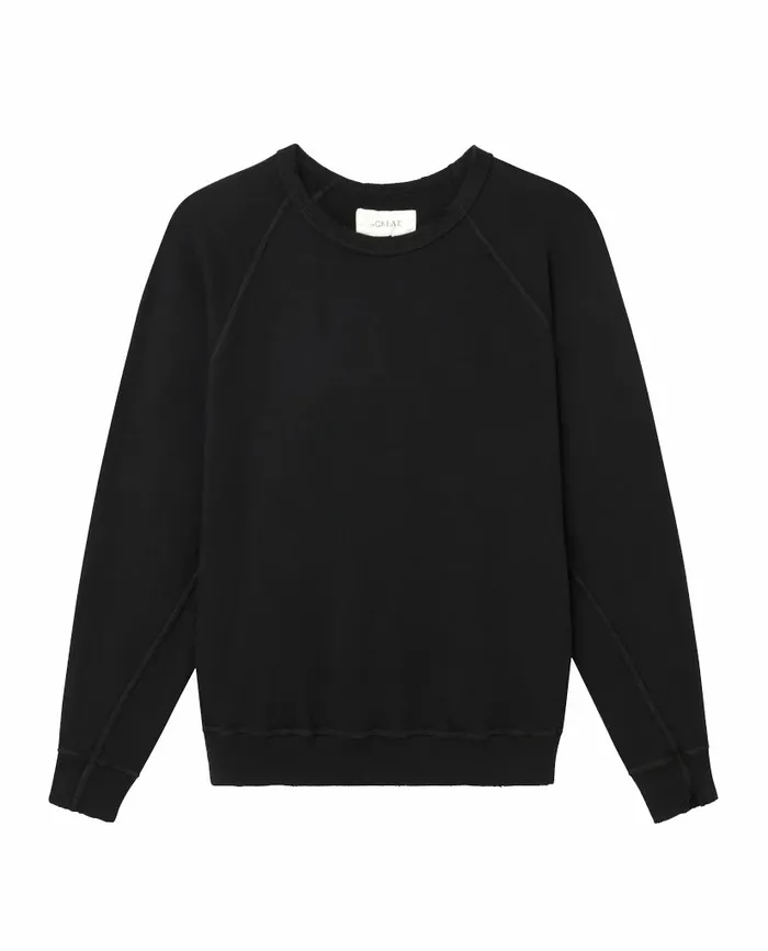 Sweatshirts Women The Great The College Sweatshirt Almost Black Sweatshirts Women The Great The College Sweatshirt Almost Black