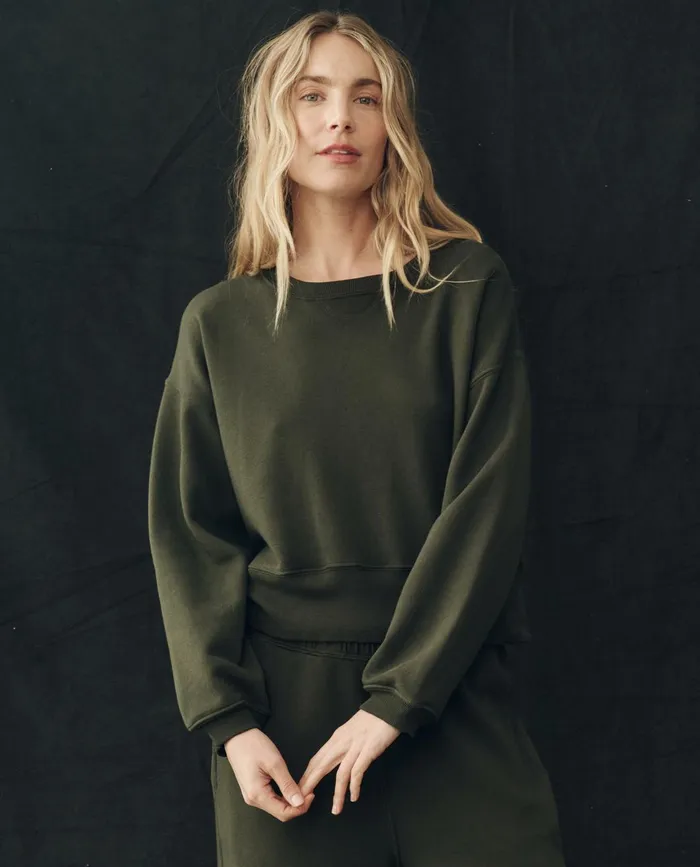 Sweatshirts Women The Great The League Sweatshirt Woodland Green