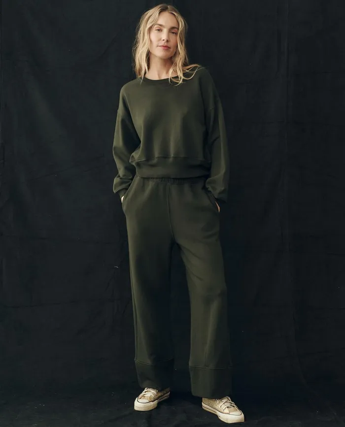 Sweatshirts Women The Great The League Sweatshirt Woodland Green Sweatshirts Women The Great The League Sweatshirt Woodland Green