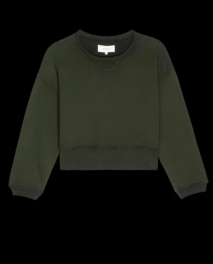 Sweatshirts Women The Great The League Sweatshirt Woodland Green Sweatshirts Women The Great The League Sweatshirt Woodland Green
