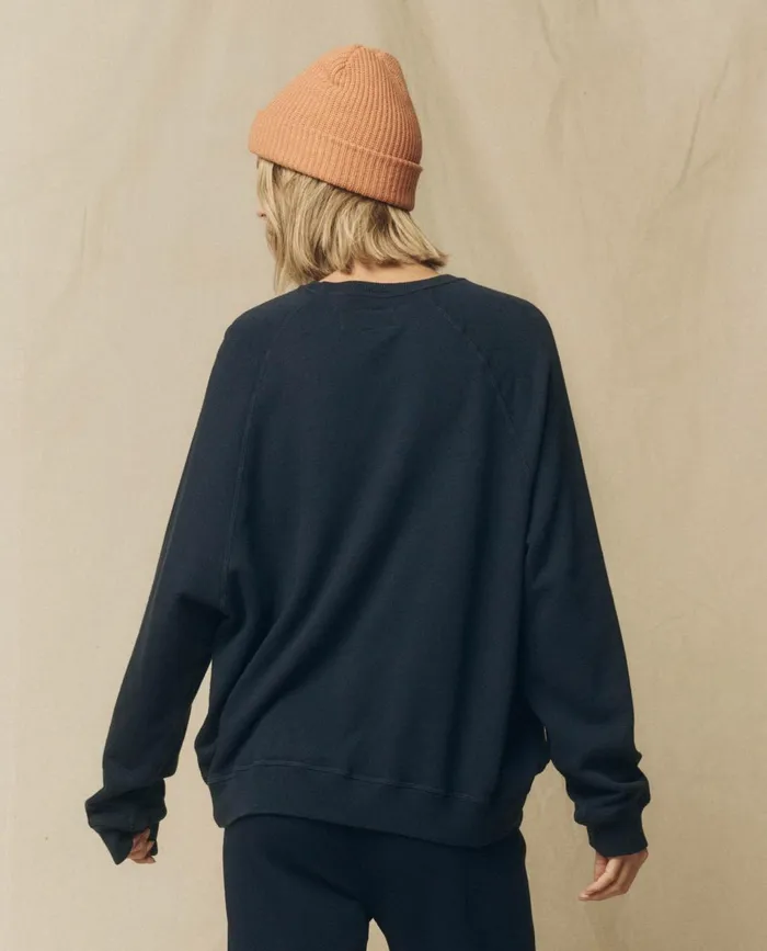 Sweatshirts Women The Great The Slouch Sweatshirt Solid True Navy Sweatshirts Women The Great The Slouch Sweatshirt Solid True Navy