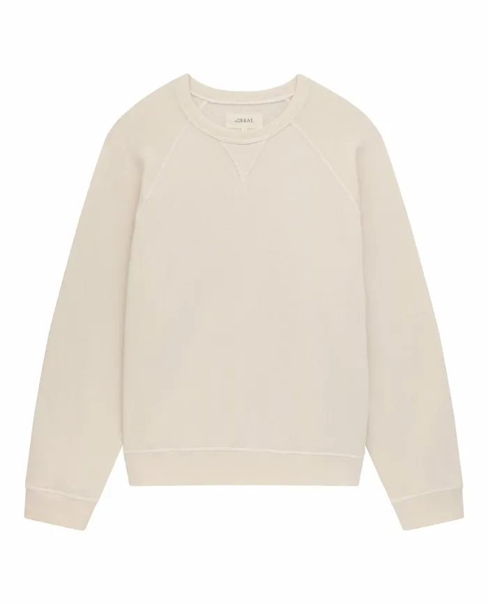 Sweatshirts Women The Great The Slouch Sweatshirt Washed White Sweatshirts Women The Great The Slouch Sweatshirt Washed White