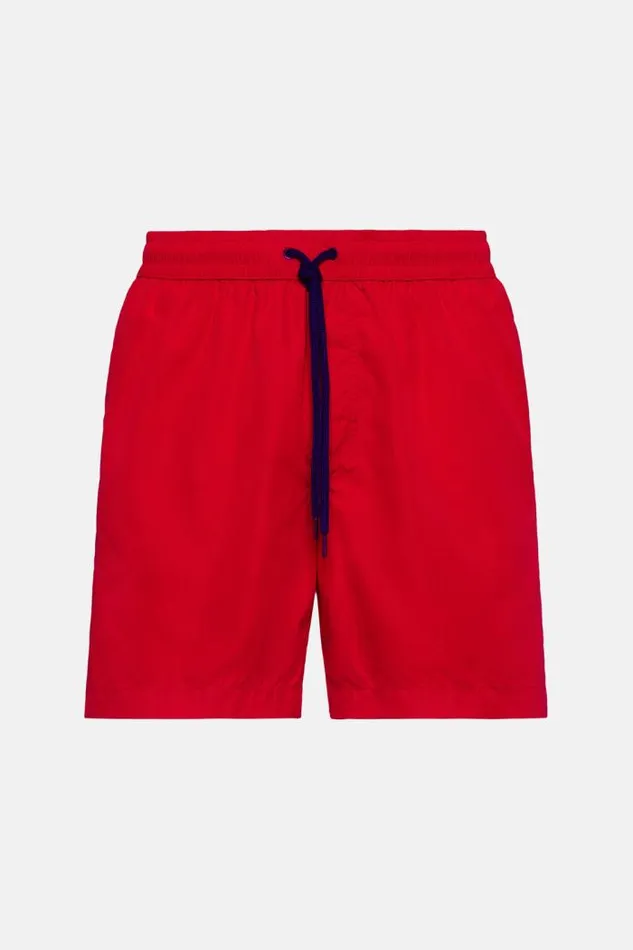 Swim Shorts Men Boggi Milano Plain Swimsuit Red Swim Shorts Men Boggi Milano Plain Swimsuit Red