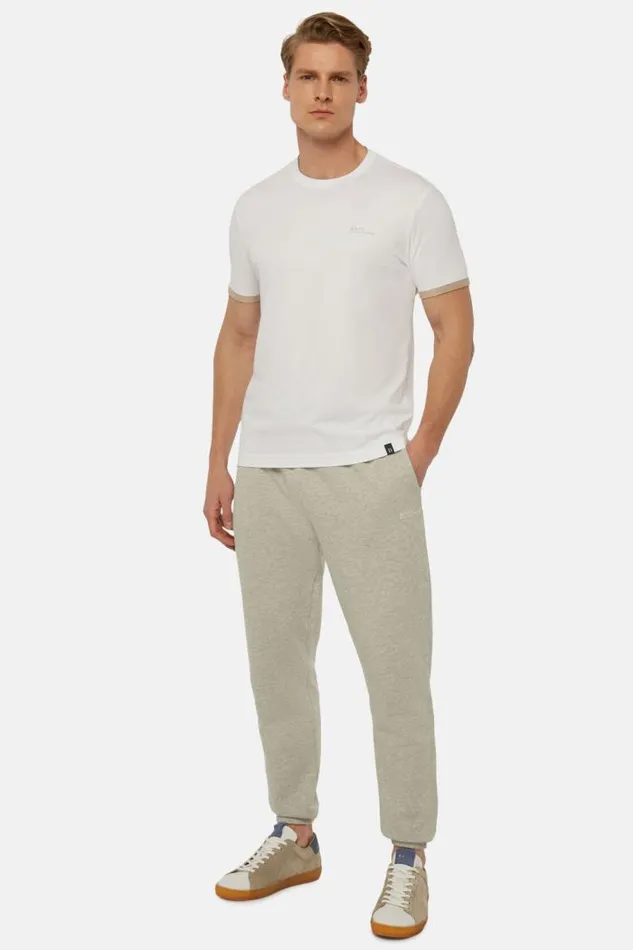 TShirts Men Boggi Milano TShirt In Sustainable HighPerformance Jersey White