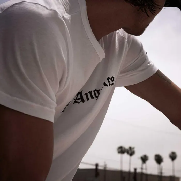 TShirts Men James Perse LA Gothic Short Sleeve Crew White