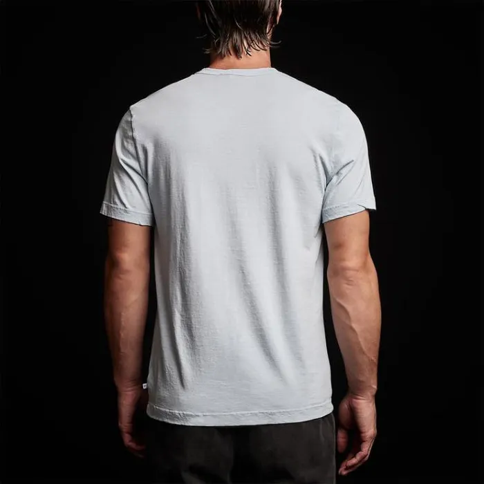 TShirts Men James Perse Short Sleeve Crew Neck Baby Blue Pigment