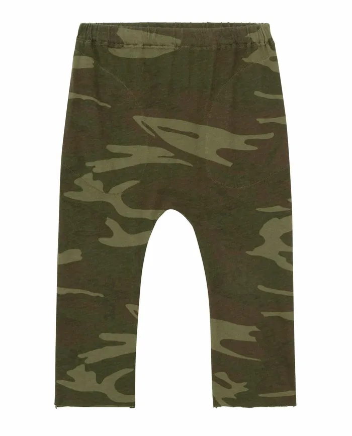 Tees and Sweats Kids The Great The Little Jersey Crop Solid Deep Woods Camo