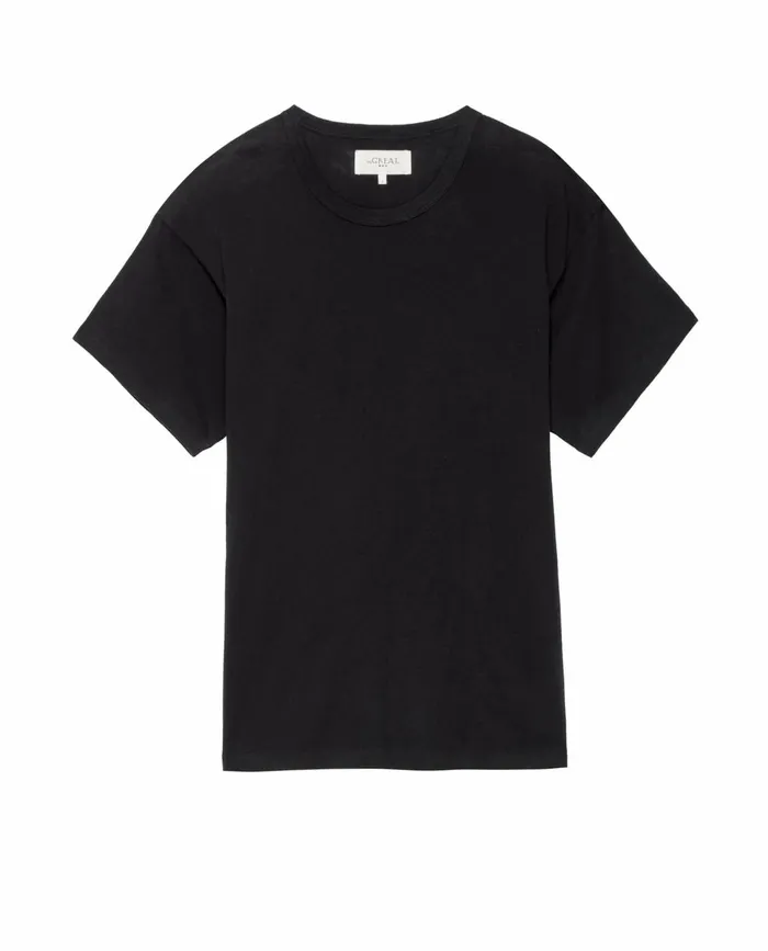 Tees and Sweats Men The Great The Men039s Boxy Crew Almost Black