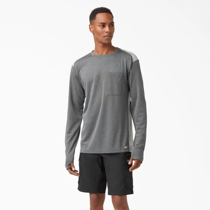 TempiQ 365 Long Sleeve Pocket TShirt Dark Gray Heather Dark Gray Heather ghf Men Dickies Long Sleeve Work Shirts