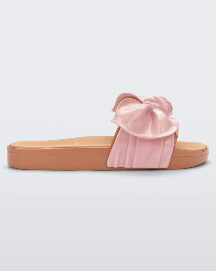 Tie Beach Beigepink Women Melissa Slides