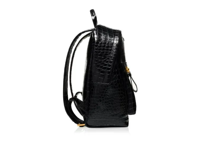 TOM FORD Backpacks Men PRINTED ALLIGATOR BUCKLEY BACKPACK Black TOM FORD Backpacks Men PRINTED ALLIGATOR BUCKLEY BACKPACK Black