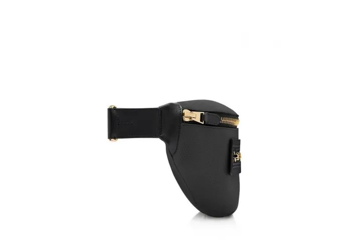 TOM FORD Belt Bags Men GRAIN LEATHER BUCKLEY BELT BAG Black TOM FORD Belt Bags Men GRAIN LEATHER BUCKLEY BELT BAG Black