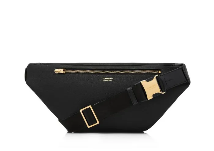 TOM FORD Belt Bags Men GRAIN LEATHER BUCKLEY BELT BAG Black TOM FORD Belt Bags Men GRAIN LEATHER BUCKLEY BELT BAG Black