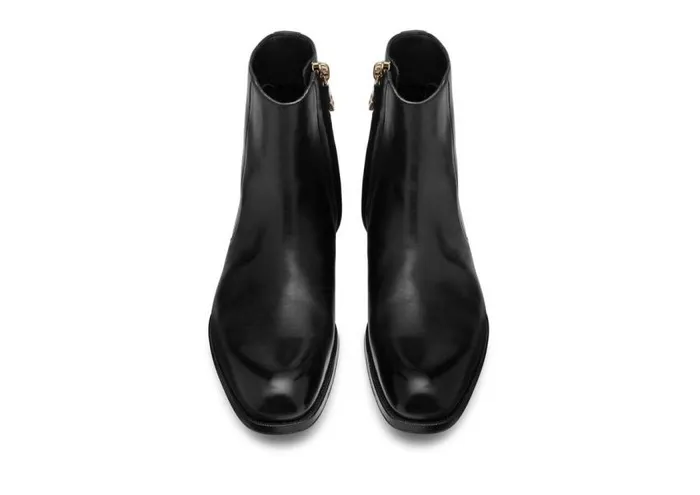TOM FORD Boots Men BURNISHED LEATHER EDGAR ZIP BOOT Black TOM FORD Boots Men BURNISHED LEATHER EDGAR ZIP BOOT Black