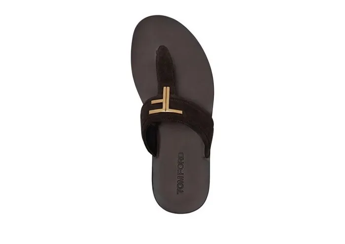 TOM FORD Espadrilles and Sandals Men SUEDE BRIGHTON SANDAL Brown TOM FORD Espadrilles and Sandals Men SUEDE BRIGHTON SANDAL Brown