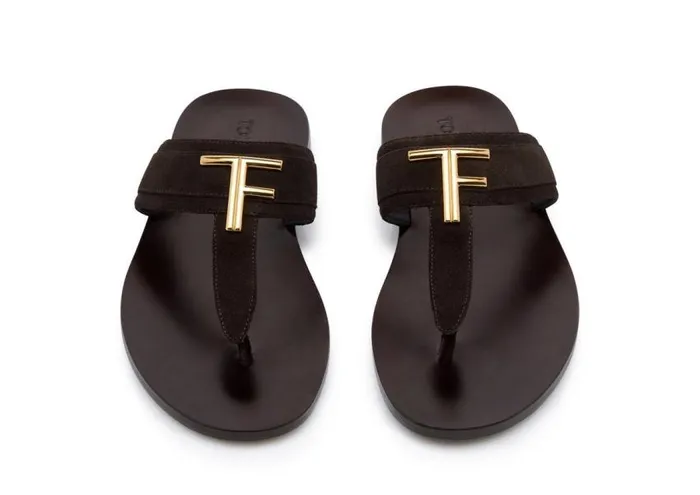 TOM FORD Espadrilles and Sandals Men SUEDE BRIGHTON SANDAL Brown TOM FORD Espadrilles and Sandals Men SUEDE BRIGHTON SANDAL Brown
