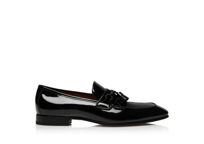 TOM FORD Loafers Men PATENT BAILEY TASSEL LOAFER Black