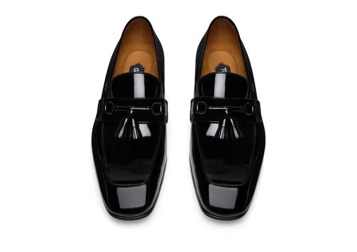 TOM FORD Loafers Men PATENT BAILEY TASSEL LOAFER Black TOM FORD Loafers Men PATENT BAILEY TASSEL LOAFER Black