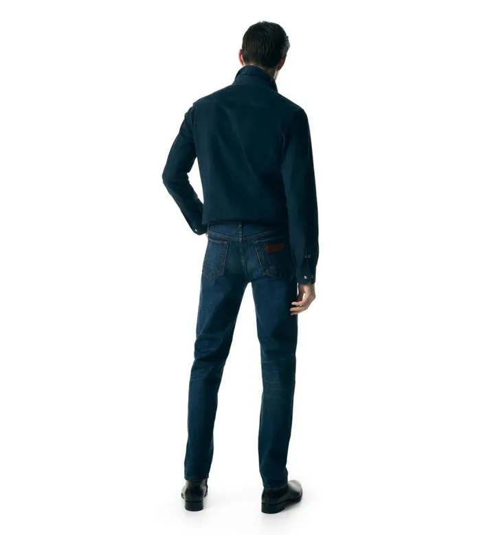 TOM FORD Outerwear Men LIGHT SUEDE WESTERN SHIRT Ink Blue TOM FORD Outerwear Men LIGHT SUEDE WESTERN SHIRT Ink Blue