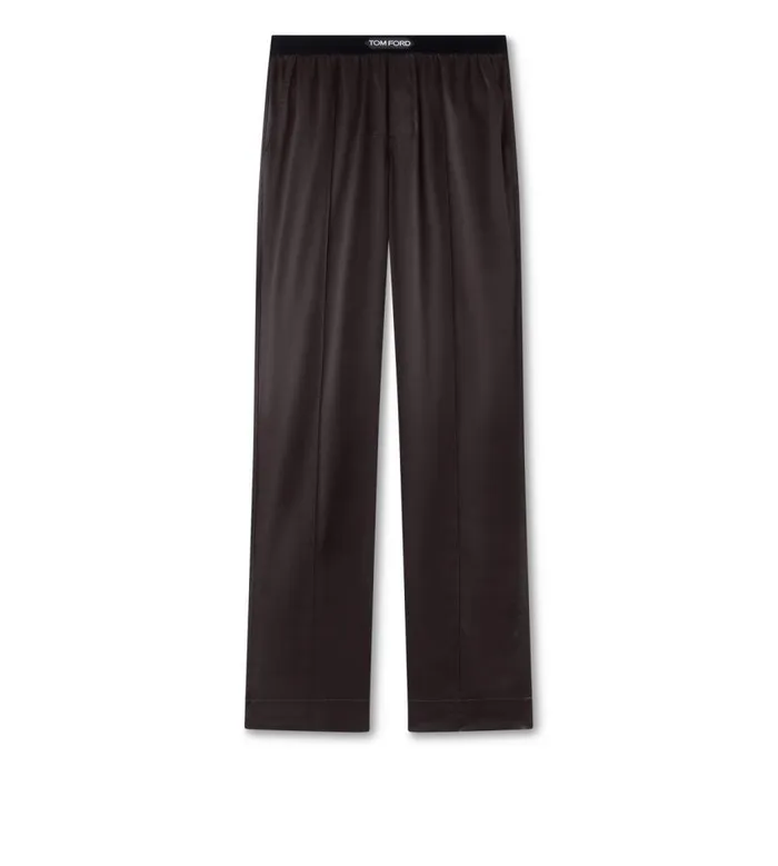TOM FORD Pajama Pants and Long Johns Men SILK PAJAMA PANTS Dark Brown