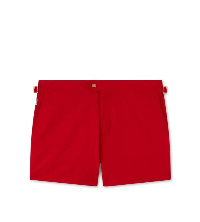 TOM FORD Pants and Shorts Men COMPACT POPLIN SWIM SHORT Bright Red