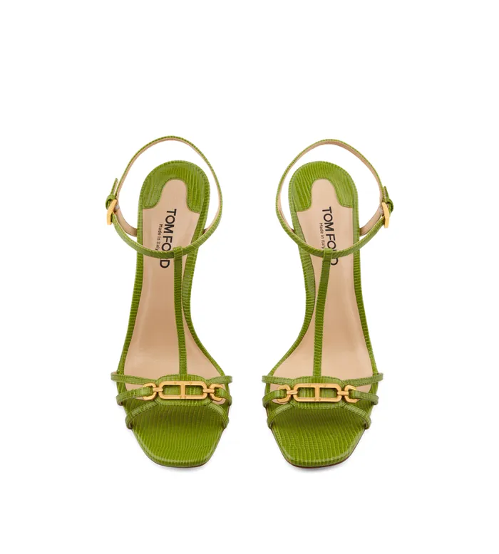 TOM FORD Sandals Women STAMPED LIZARD LEATHER WHITNEY SANDAL TOM FORD Sandals Women STAMPED LIZARD LEATHER WHITNEY SANDAL