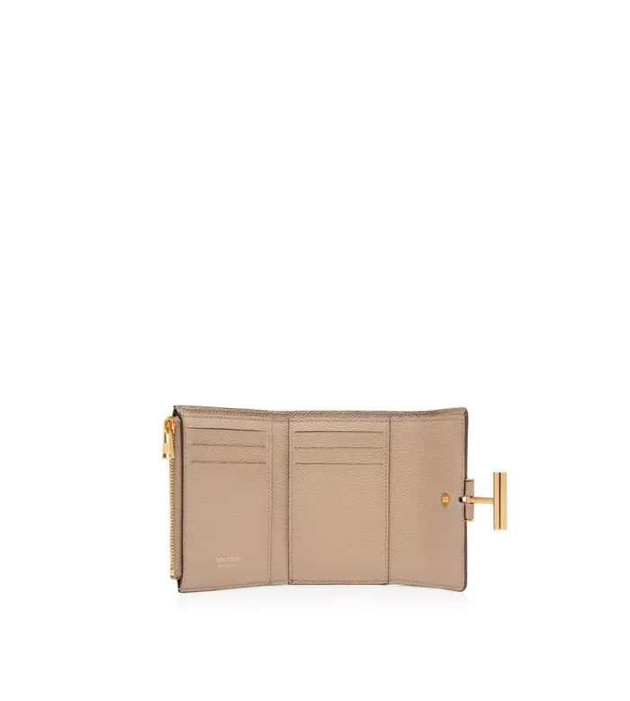 TOM FORD Small Leather Goods Women GRAIN LEATHER TARA COMPACT WALLET TOM FORD Small Leather Goods Women GRAIN LEATHER TARA COMPACT WALLET