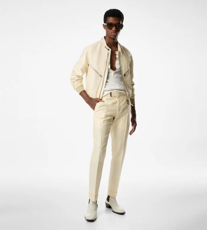 TOM FORD Suits Men WOOL SILK FAILLE ATTICUS TROUSER