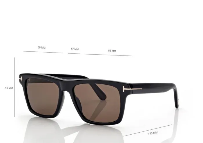 TOM FORD Sunglasses Men POLARIZED BUCKLEY SUNGLASSES Black