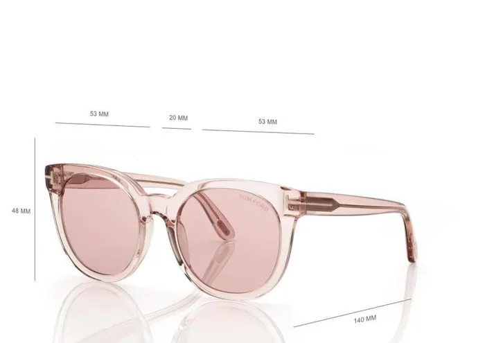 TOM FORD Sunglasses Women MOIRA SUNGLASSES Shiny Pink Bordeaux
