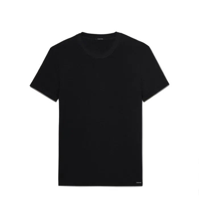 TOM FORD TShirts Men COTTON MODAL CREWNECK TSHIRT Black