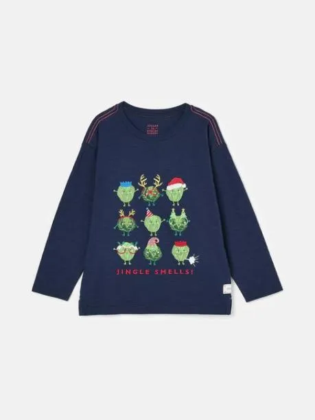 Tops and TShirts Boys Joules Blue Artwork Top