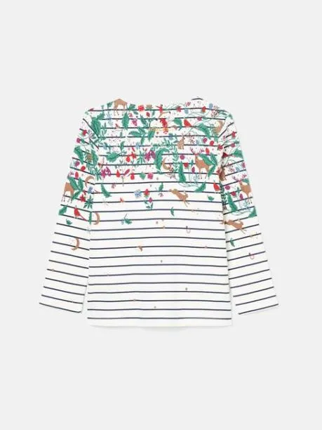 Tops and TShirts Girls Joules Cream Long Sleeve Top