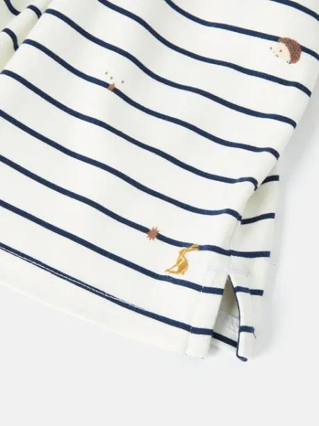 Tops and TShirts Girls Joules Cream Long Sleeve Top