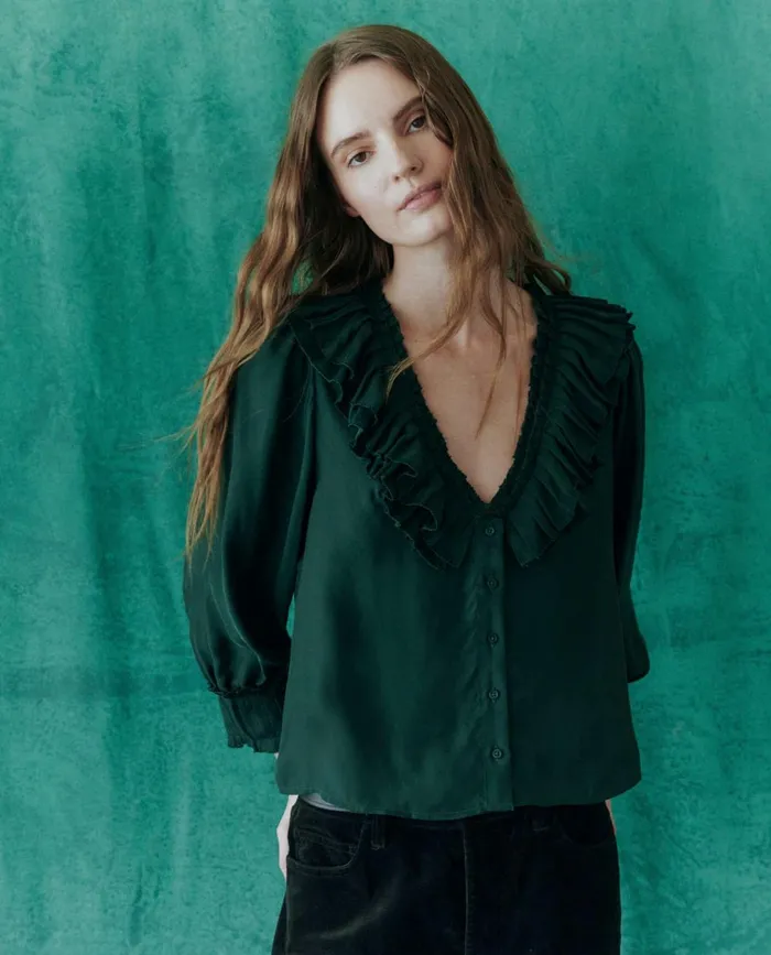 Tops Women The Great The Symphony Top Winter Pine
