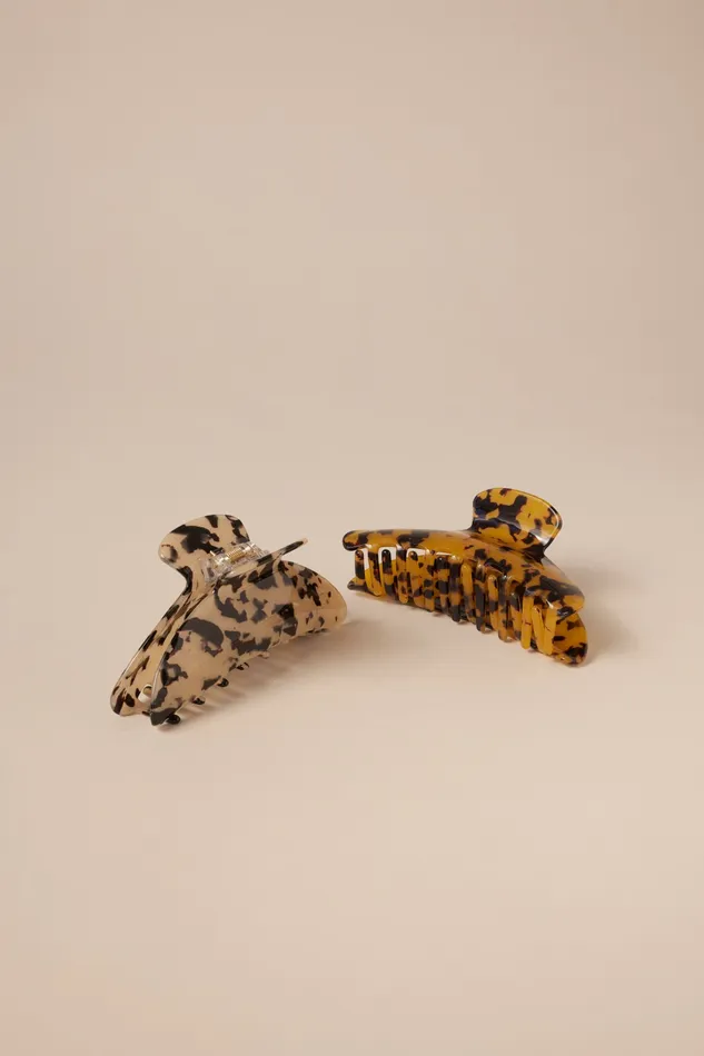 Tortoise Banana Claw Set Multi Women Lucky Brand Hair Accessories