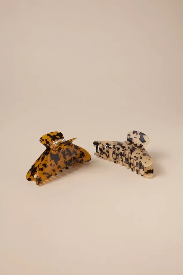 Tortoise Banana Claw Set Multi Women Lucky Brand Hair Accessories