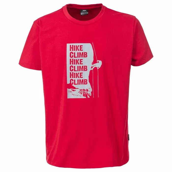 Tramore Printed Casual TShirt Red Men Trespass TShirts