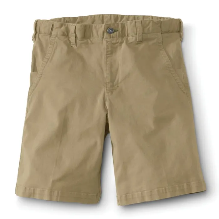 Travel Men Orvis Montana Morning EZWaist Stretch Shorts Khaki