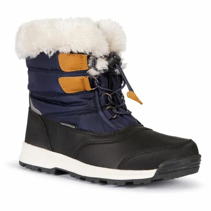 Trespass Kids Waterproof Snow Boots Faux Fur Trim Ratho Navy Kids Trespass Snow Boots Trespass Kids Waterproof Snow Boots Faux Fur Trim Ratho Navy Kids Trespass Snow Boots