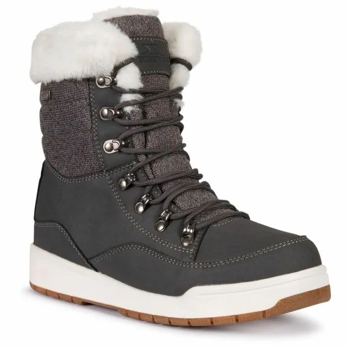 Trespass Snow Boots Waterproof Fleece Lined Raegan Grey Women Trespass Snow Boots Trespass Snow Boots Waterproof Fleece Lined Raegan Grey Women Trespass Snow Boots