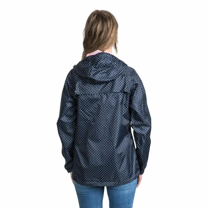 Trespass Waterpoof Packaway Jacket Indulge Navy Print Women Trespass Packaway Jackets Trespass Waterpoof Packaway Jacket Indulge Navy Print Women Trespass Packaway Jackets