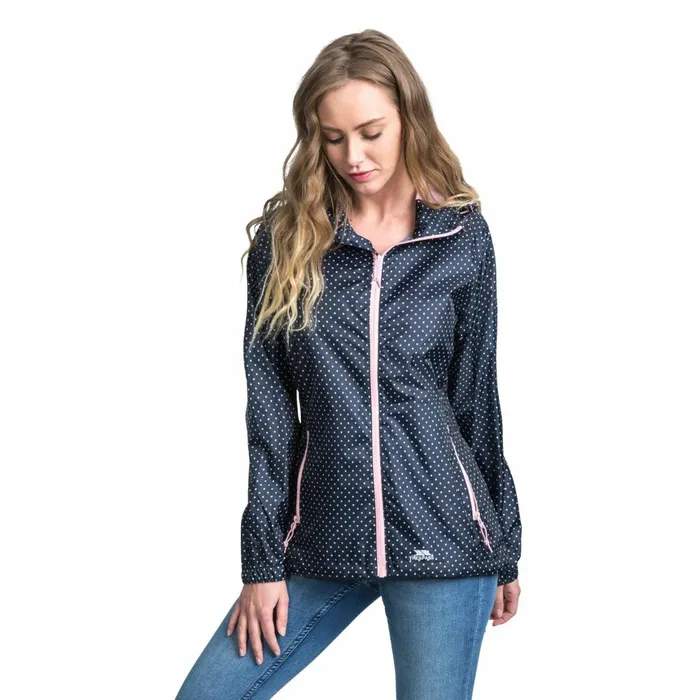 Trespass Waterpoof Packaway Jacket Indulge Navy Print Women Trespass Packaway Jackets Trespass Waterpoof Packaway Jacket Indulge Navy Print Women Trespass Packaway Jackets