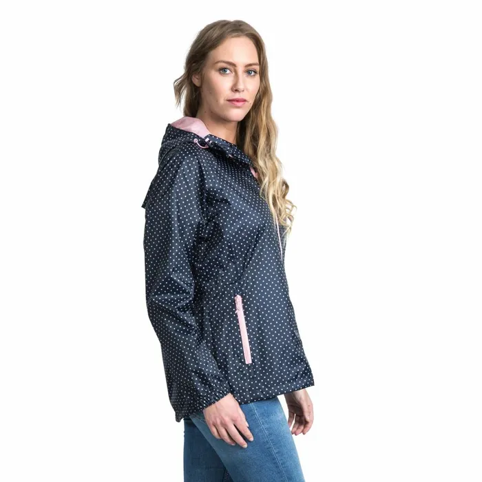 Trespass Waterpoof Packaway Jacket Indulge Navy Print Women Trespass Packaway Jackets Trespass Waterpoof Packaway Jacket Indulge Navy Print Women Trespass Packaway Jackets